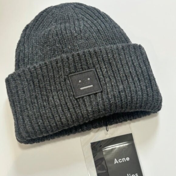 Women's Rib Knit Beanie Hat Black - Picture 1 of 4